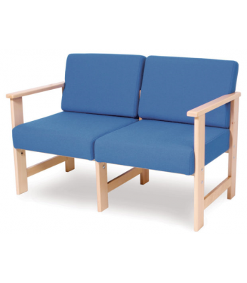Beech Frame Reception Sofa With Arms