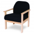 Deluxe Wooden Frame Reception Armchairs