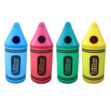 Small Crayon School Bins (Set of 4)