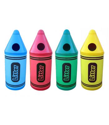 Small Crayon School Bins (Set of 4)