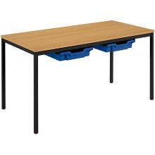PVC Edge Classroom Tables With Trays
