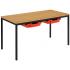 PVC Edge Classroom Tables With Trays