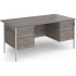 Contract 25 Straight Fixed Double Pedestal Office Desk