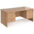 Maestro 25 Panel End Double Pedestal Office Desk Maestro 25 Panel End Double Pedestal Office Desk