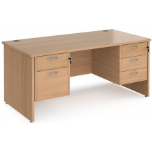 Maestro 25 Panel End Double Pedestal Office Desk Maestro 25 Panel End Double Pedestal Office Desk