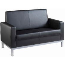 Helsinki 2 Seater Leather Reception Sofa