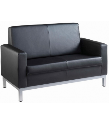 Helsinki 2 Seater Leather Reception Sofa