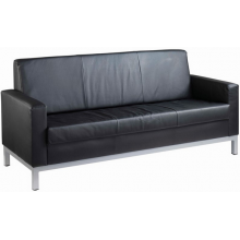 Helsinki 3 Seater Leather Reception Sofa