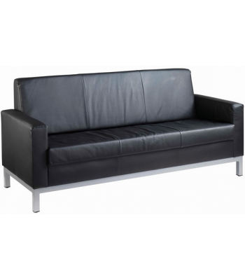 Helsinki 3 Seater Leather Reception Sofa