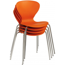 Sienna Chrome Frame Poly Chairs (Pack of 4) Sienna Chrome Frame Poly Chairs (Pack of 4)