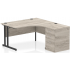 Dynamic Crescent Office Desk and Pedestal Bundle Dynamic Crescent Office Desk and Pedestal Bundle