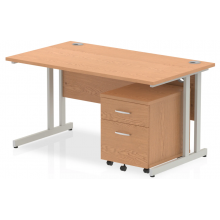 Dynamic Cantilever Office Desk and Pedestal Bundle Dynamic Cantilever Office Desk and Pedestal Bundle