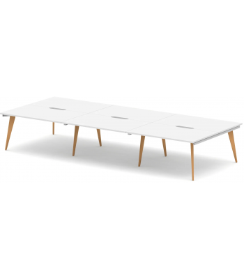 Oslo 6 Person Back to Back Bench ICT Desks