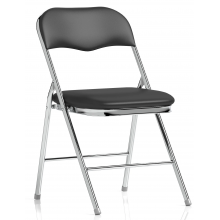 Sicily Chrome Vinyl Folding Chairs