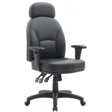 Avon Faux Leather Office Chair With Headrest