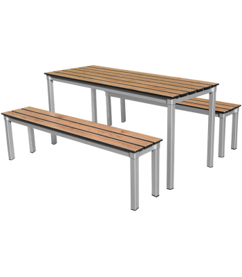 Enviro Compact Outdoor Table and Bench Set