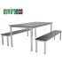 Enviro Eco Outdoor Dining Table and Bench Set