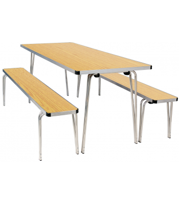 Gopak Economy Folding Dining Table and Bench Set