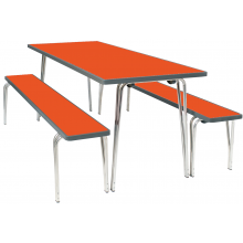 Gopak Premier Folding Dining Table and Bench Set Gopak Premier Folding Dining Table and Bench Set