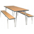 Gopak Premier Folding Dining Table and Bench Set Gopak Premier Folding Dining Table and Bench Set