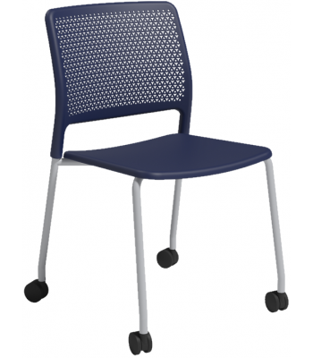 Grafton 4 Leg Stacking Chair on Castors