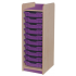 KubbyClass Single Column Coloured Tray Storage Units