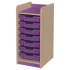 KubbyClass Single Column Coloured Tray Storage Units