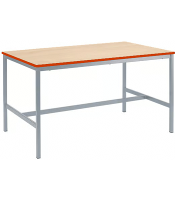 H Frame Spray PU Edge Art Classroom Tables