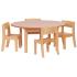 Millhouse Beech Wooden Classroom Chairs (Pack of 4)