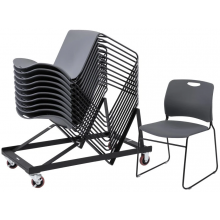 25 Jensen High Density Stacking Chair and Trolley Bundle 25 Jensen High Density Stacking Chair and Trolley Bundle