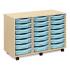 Triple Column Classroom Tray Storage Units