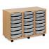 Triple Column Classroom Tray Storage Units