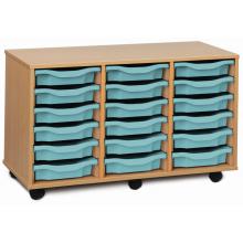 Triple Column Classroom Tray Storage Units