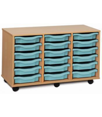 Triple Column Classroom Tray Storage Units