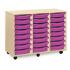Triple Column Classroom Tray Storage Units