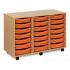 Triple Column Classroom Tray Storage Units