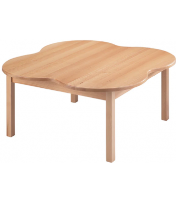 Bergen Flower Shaped Wooden Classroom Table