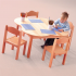 Bergen Flower Shaped Wooden Classroom Table Bergen Flower Shaped Wooden Classroom Table