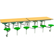 Essentials 12 Seat Rectangular Mobile Dining Unit