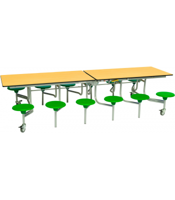 Essentials 12 Seat Rectangular Mobile Dining Unit