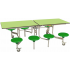 Essentials 8 Seat Rectangular Mobile Dining Unit Essentials 8 Seat Rectangular Mobile Dining Unit