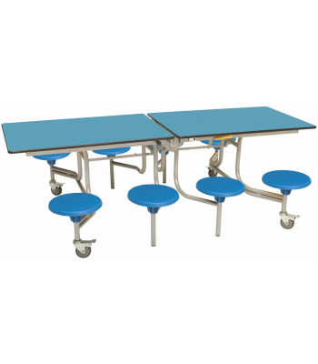 Essentials 8 Seat Rectangular Mobile Dining Unit