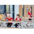 Fast Fold Canteen Table Bench and Trolley Set