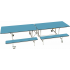 Rectangular Mobile Folding Dining Bench Unit Rectangular Mobile Folding Dining Bench Unit