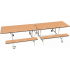 Rectangular Mobile Folding Dining Bench Unit Rectangular Mobile Folding Dining Bench Unit