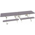 Rectangular Mobile Folding Dining Bench Unit Rectangular Mobile Folding Dining Bench Unit
