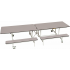Rectangular Mobile Folding Dining Bench Unit Rectangular Mobile Folding Dining Bench Unit