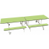 Rectangular Mobile Folding Dining Bench Unit Rectangular Mobile Folding Dining Bench Unit