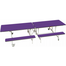 Rectangular Mobile Folding Dining Bench Unit Rectangular Mobile Folding Dining Bench Unit