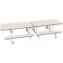 Rectangular Mobile Folding Dining Bench Unit Rectangular Mobile Folding Dining Bench Unit